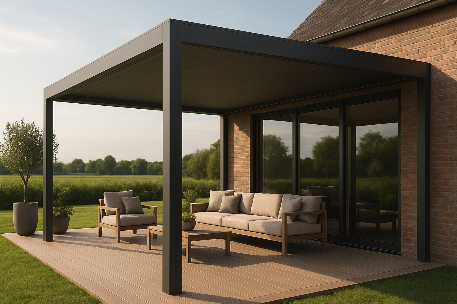 Foto bij Genieten in stijl met een luxe terrasoverkapping in je tuin
